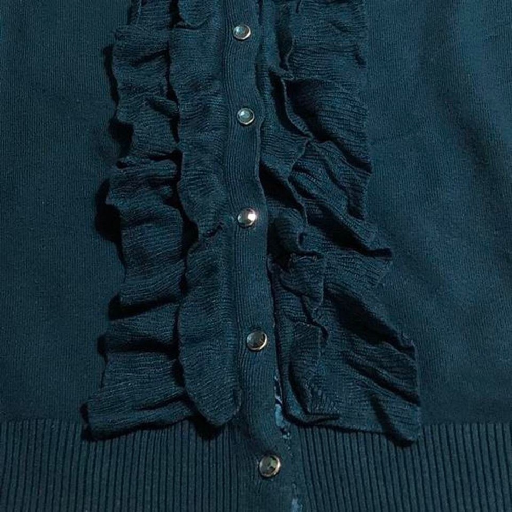 Express Ruffled Cardigan, Size M - Picture 6 of 6